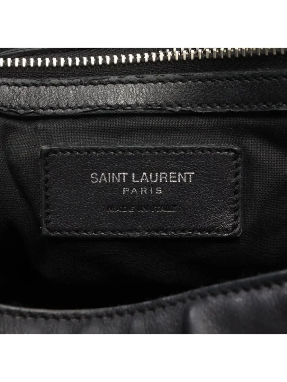 Saint Laurent Paris Backpack Festival Fringe Black Leather